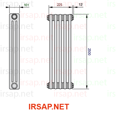 Радиатор IRSAP Tesi 32500/5 T12 CL 01